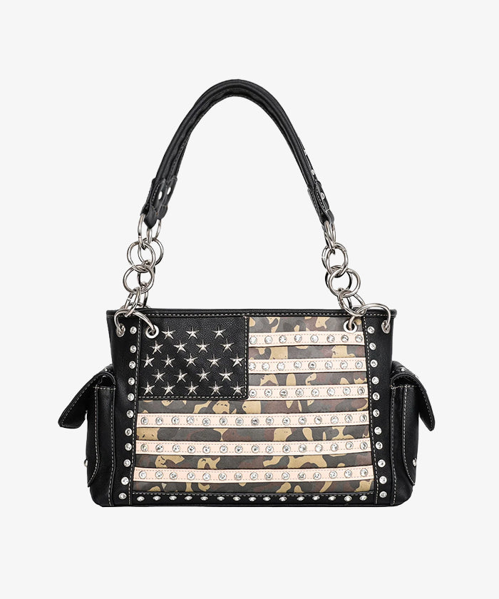 Montana West American Pride Concealed Carry Satchel - Stylish & Secure Crossbody Bag for Women | Perfect for Travel, Work & Everyday Use