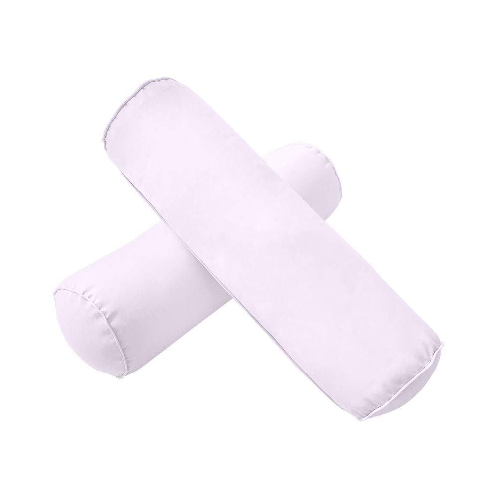Prolinemax Outdoor Style 3 Twin-XL Piped Trim Daybed Mattress Bolster Pillow Fitted Sheet Cover Only - Waterproof & Breathable Fabric for Patio, Poolside, and Guest Room Use - Model AD107