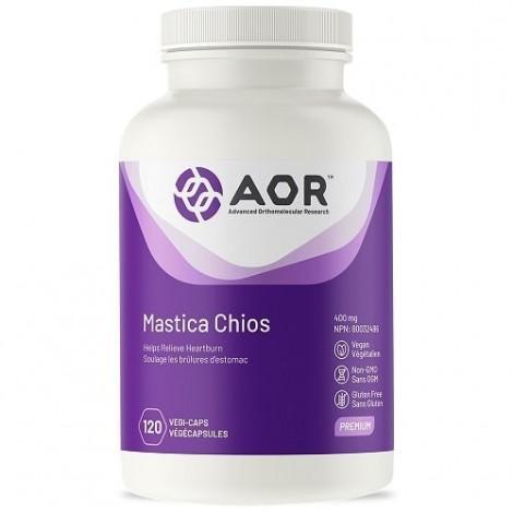 Aor Mastic Gum Chios 120 Capsules - Supports Digestive Health & Stomach Comfort - Perfect for Gut Wellness and Daily Detox