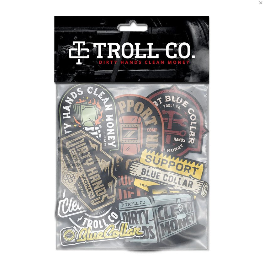 Troll Co. The Toolbox 4 Jumbo Stickers 9 Pack - Fun Decorative Stickers for Laptops, Water Bottles & Notebooks | Bulk Sticker Set for Kids & Adults