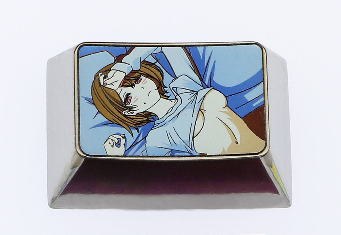Noctchill 1.5U Titanium Alloy Custom Keycaps - Anime Character Artisan Keycaps for Mechanical Keyboards - Perfect for Gaming, Typing & Keyboard Customization