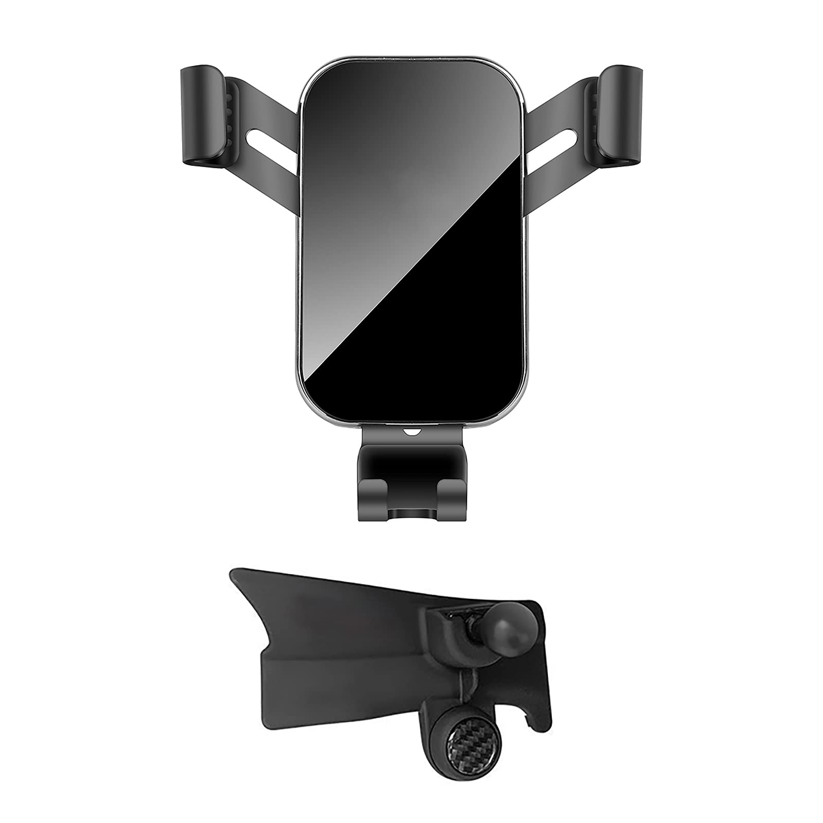 Upgraded Anti-Slip Car Phone Holder for Mitsubishi Outlander/Pajero/ASX/Eclipse Cross - Adjustable Universal Bracket Fits All Smartphones, Vibration-Proof with Mitsubishi Logo - Perfect for Road Trips, GPS Navigation & Hands-Free Driving