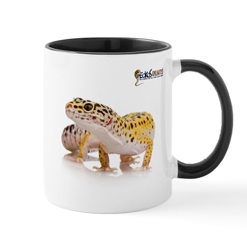 White/Black Inside - Leopard Gecko & GU Logo Mug