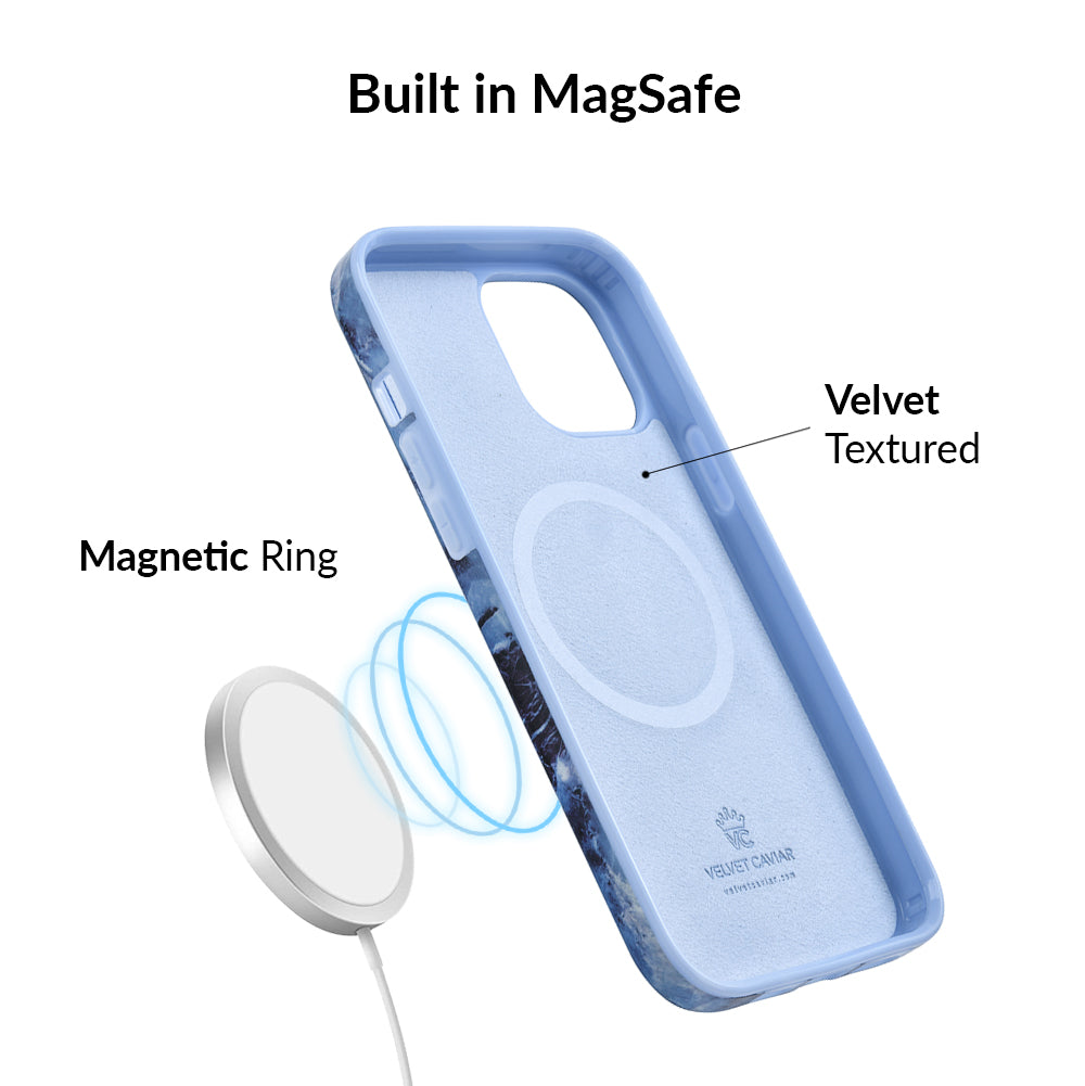 Durable Blue Marble iPhone Case - Shockproof & Slim Design for iPhone [Model] - Perfect for Everyday Protection & Stylish Look at Work, School, or Travel