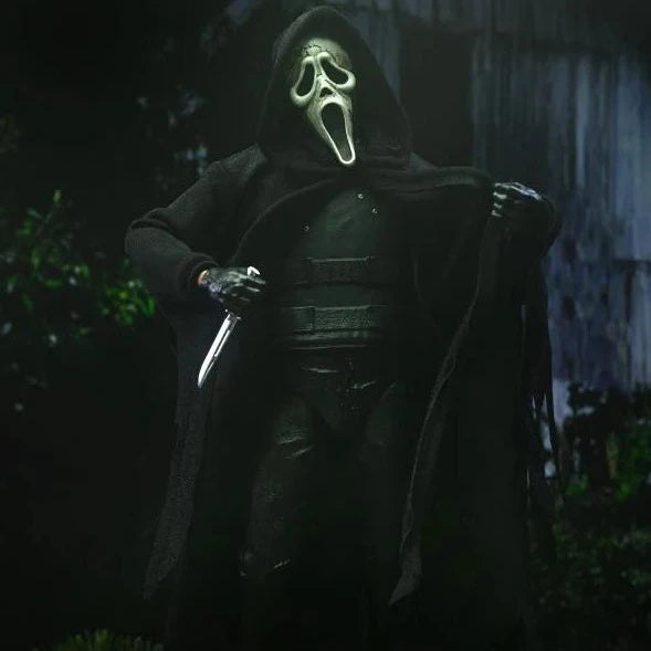 Ghost Face Inferno Ultimate Action Figure - Collectible Horror Movie Toy for Halloween, Cosplay & Display - Perfect for Fans of Scary Films & Collectors