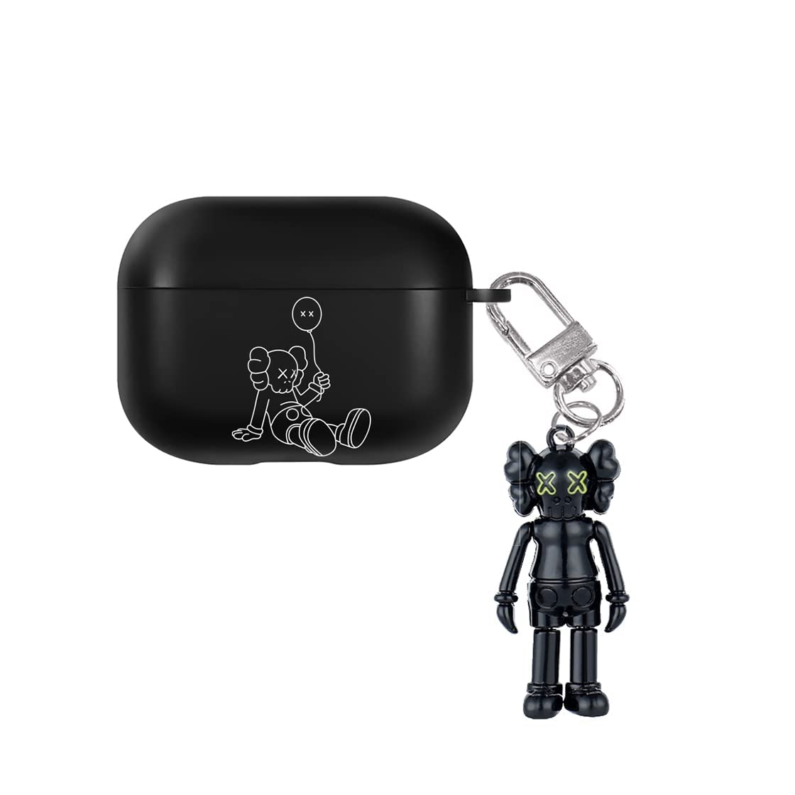 ZONOQX AirPod Pro Case - Frosted TPU Shockproof with Keychain for Men & Women | Gym & Travel