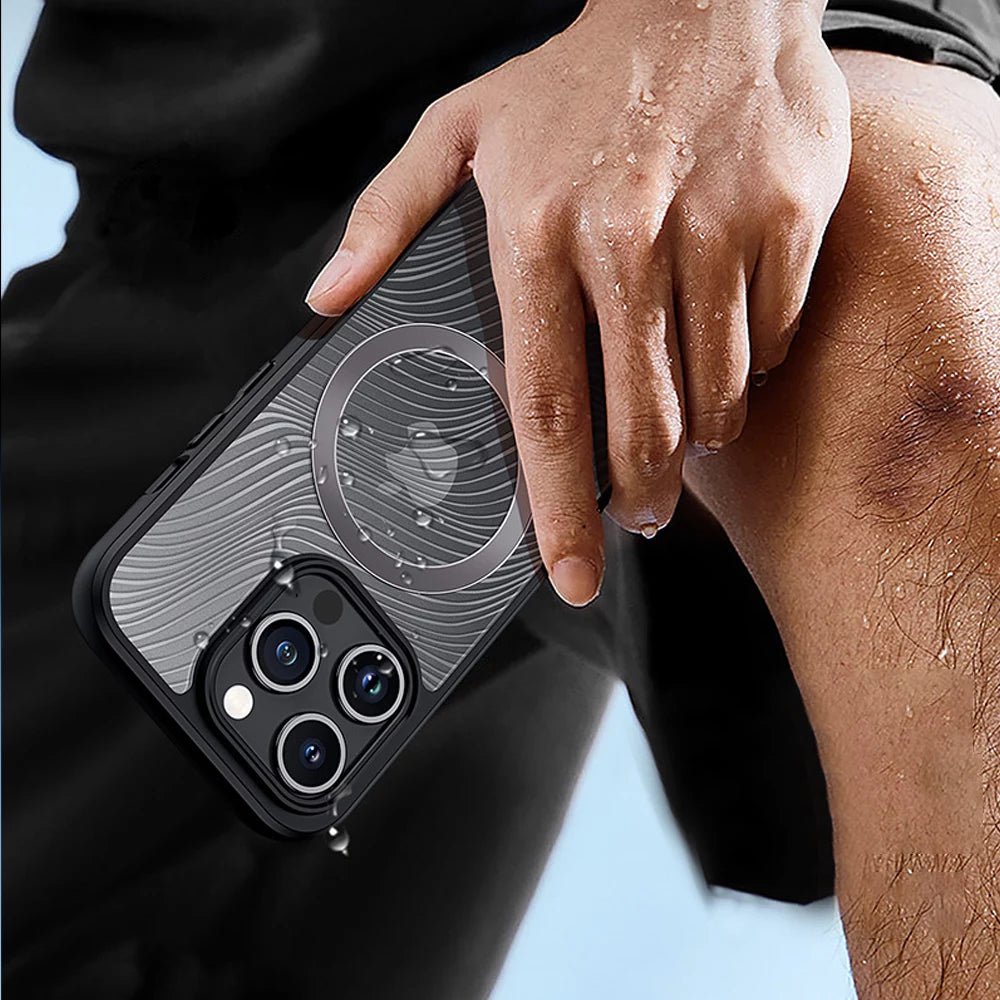 SmoothGrip Pro MagSafe iPhone Case - Shockproof & Anti-Scratch Protective Cover for iPhone 14/13/12 - Perfect for Workouts, Travel & Everyday Use