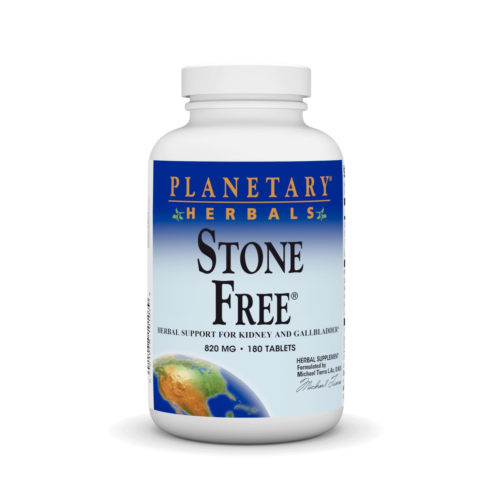 Planetary Herbals Stone Free 820mg - Natural Kidney & Gallbladder Support Supplement (180 Tablets) | Herbal Detox & Urinary Tract Health for Men & Women