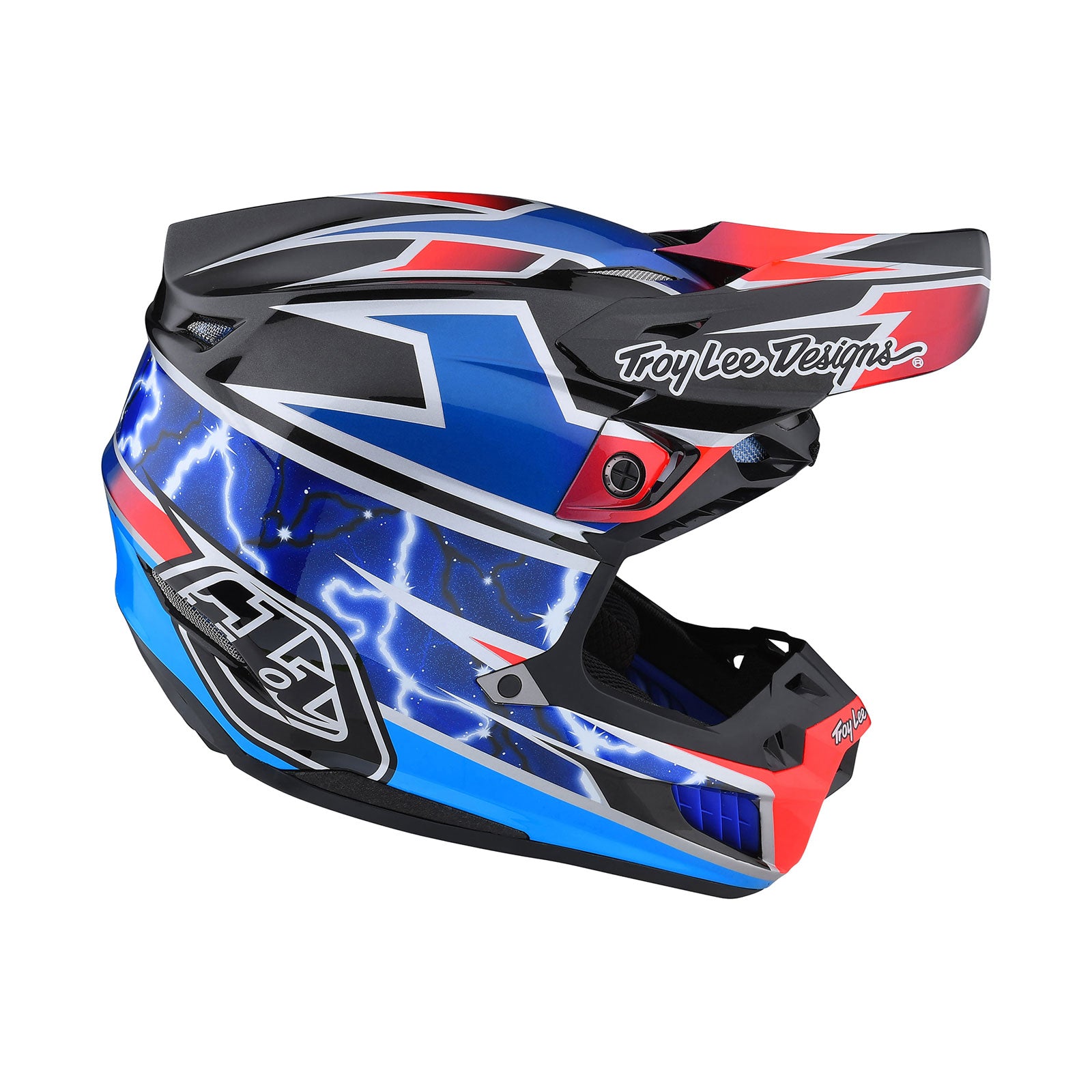 SE5 Composite Helmet - Lightning Blue Color - Lightweight & Durable Motorcycle Helmet for Men & Women - Perfect for Racing, Cruising & Urban Riding