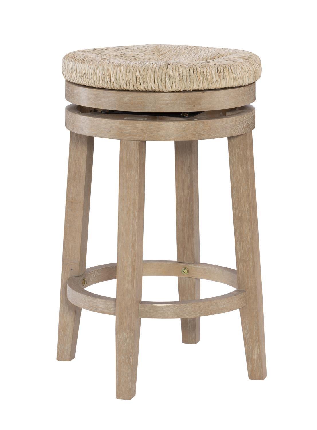 Powell Furniture Maya Swivel Counter Stool - Natural Wood Bar Stool with 360° Rotation for Kitchen Island, Breakfast Nook & Home Bar - Comfortable & Stylish Seating Solution