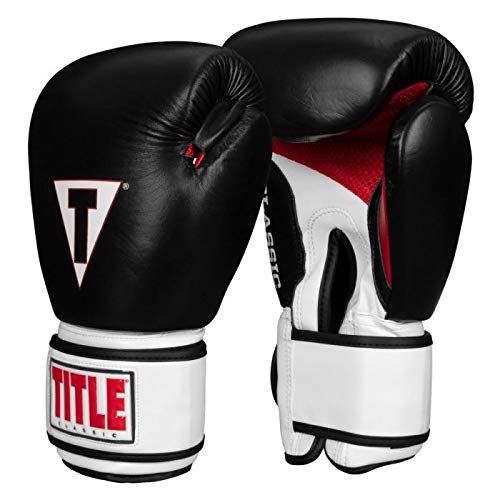TITLE Boxing Classic Leather Super Bag Gloves 2.0 - Premium Training Gloves for Men & Women | Heavy Bag, Punching Bag, Kickboxing, MMA, Sparring | Ideal for Boxing Gyms, Home Workouts & Martial Arts Training