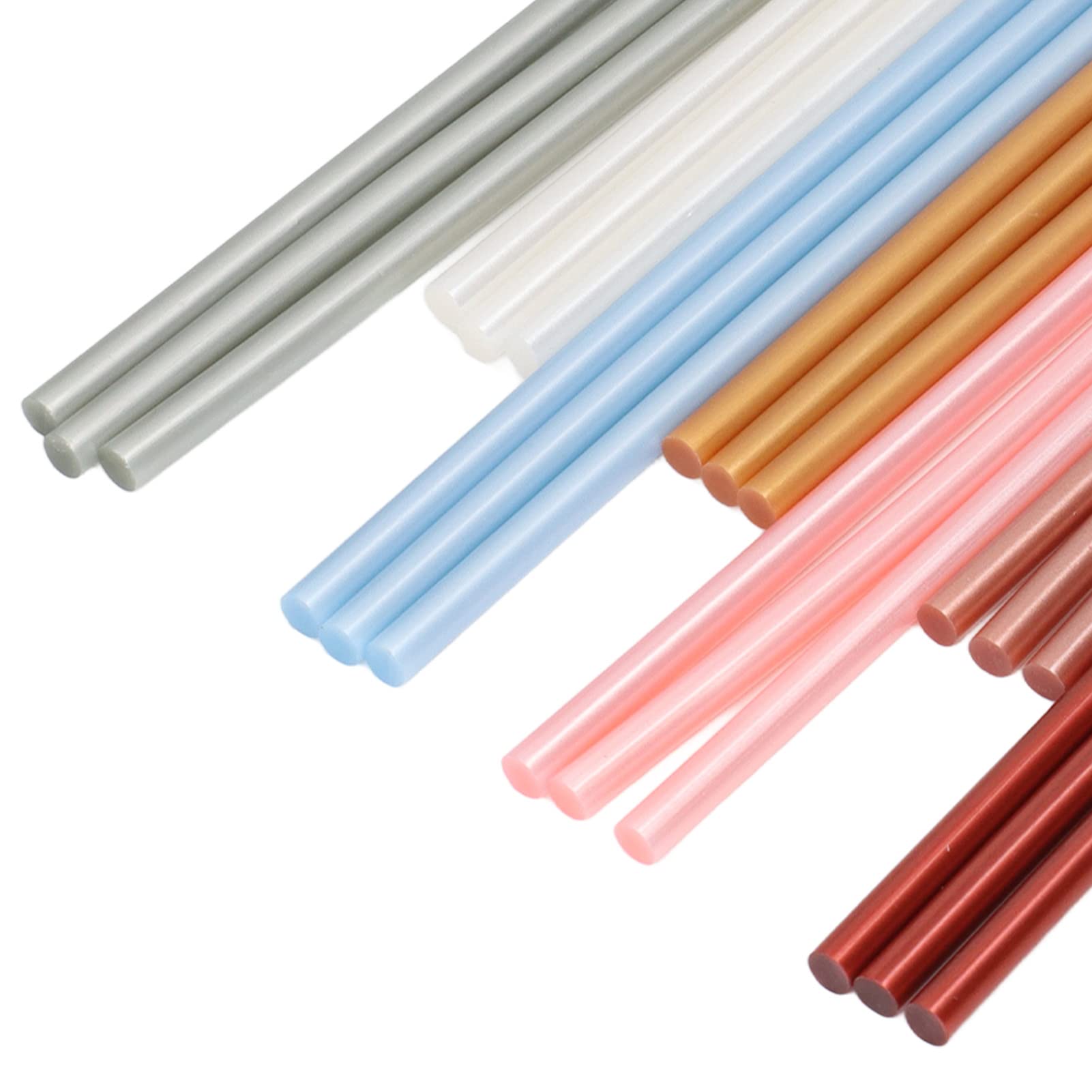 Rongm Hot Glue Gun Sticks - 100pcs Multi-Size Glue Sticks for DIY Crafts, Woodworking & Home Repairs | Fast Melting, Strong Adhesion | Perfect for Scrapbooking, Floral Arrangements & School Projects