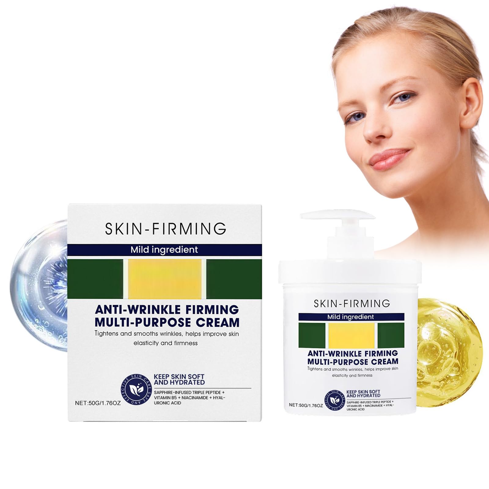 Pearliss Advanced Firming & Wrinkle-Reducing Cream - Anti-Aging Face Serum for All Skin Types | Skin Tightening & Rejuvenating Treatment for Day & Night Use