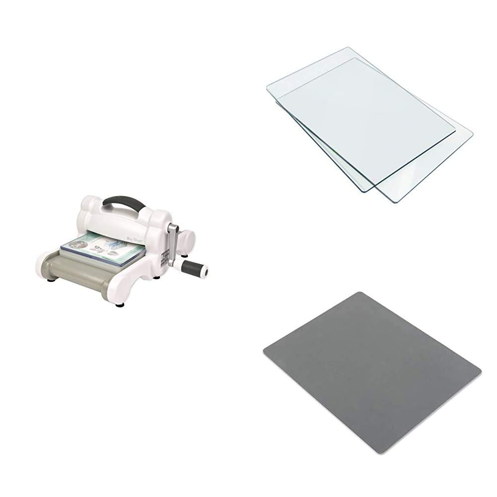 Sizzix Big Shot Die Cutting Machine Bundle with Standard Cutting Pads, Silicone Rubber Mat & Impressions Pad - Perfect for Card Making, Scrapbooking, and DIY Crafts