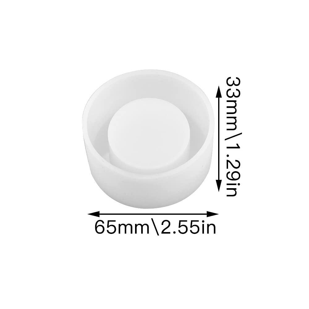 2-Pack Resin Candle Holder Silicone Molds for DIY Wax Candles, Clay Crafts & Soap Making - Reusable Candle Making Tools for Home Decor, Wedding Centerpieces & Craft Projects