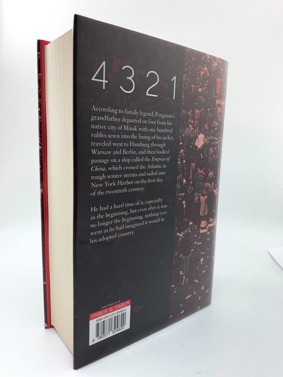 Paul Auster 4 3 2 1 Signed First Edition - Collectible Signed Novel by Acclaimed Author - Perfect for Book Collectors & Literary Enthusiasts