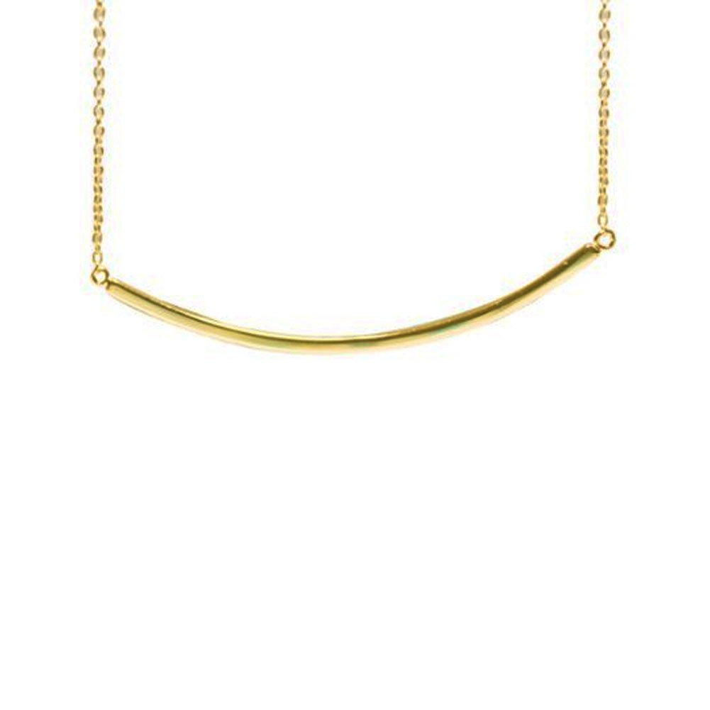APOP NYC Rose Gold Tone 925 Sterling Silver Bar Necklace - 18 Inch Dainty Minimalist Pendant for Women | Perfect for Everyday Wear, Gifts & Special Occasions