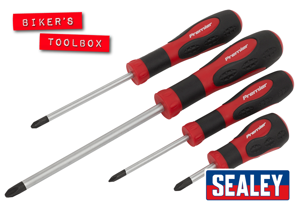 Sealey JIS Screwdrivers Set - Professional Japanese Industrial Standard Screwdrivers for Electronics, Bikes & Precision Work - Ideal for DIY, Repair & Maintenance