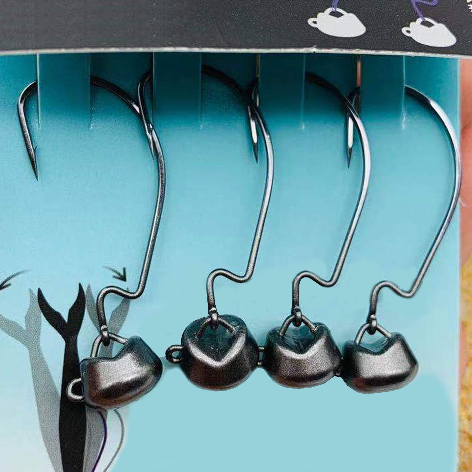 Premium Mushroom Swing Jig Heads for Bass & Crappie Fishing - 14oz/7g Ned Rigs Lures - Ideal for Freshwater Fishing & Tournament Use