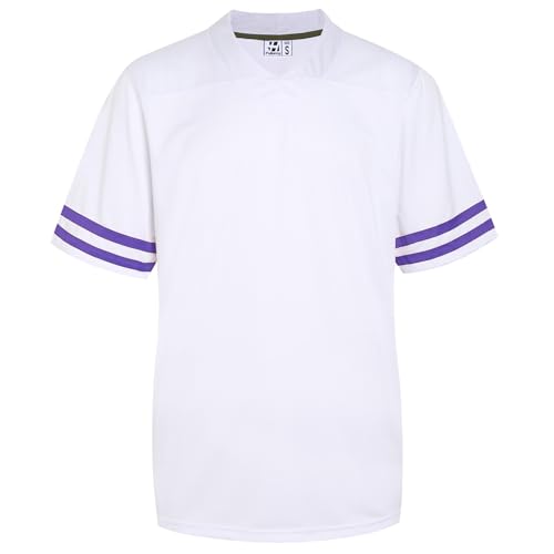Purple Stripe White Jersey
