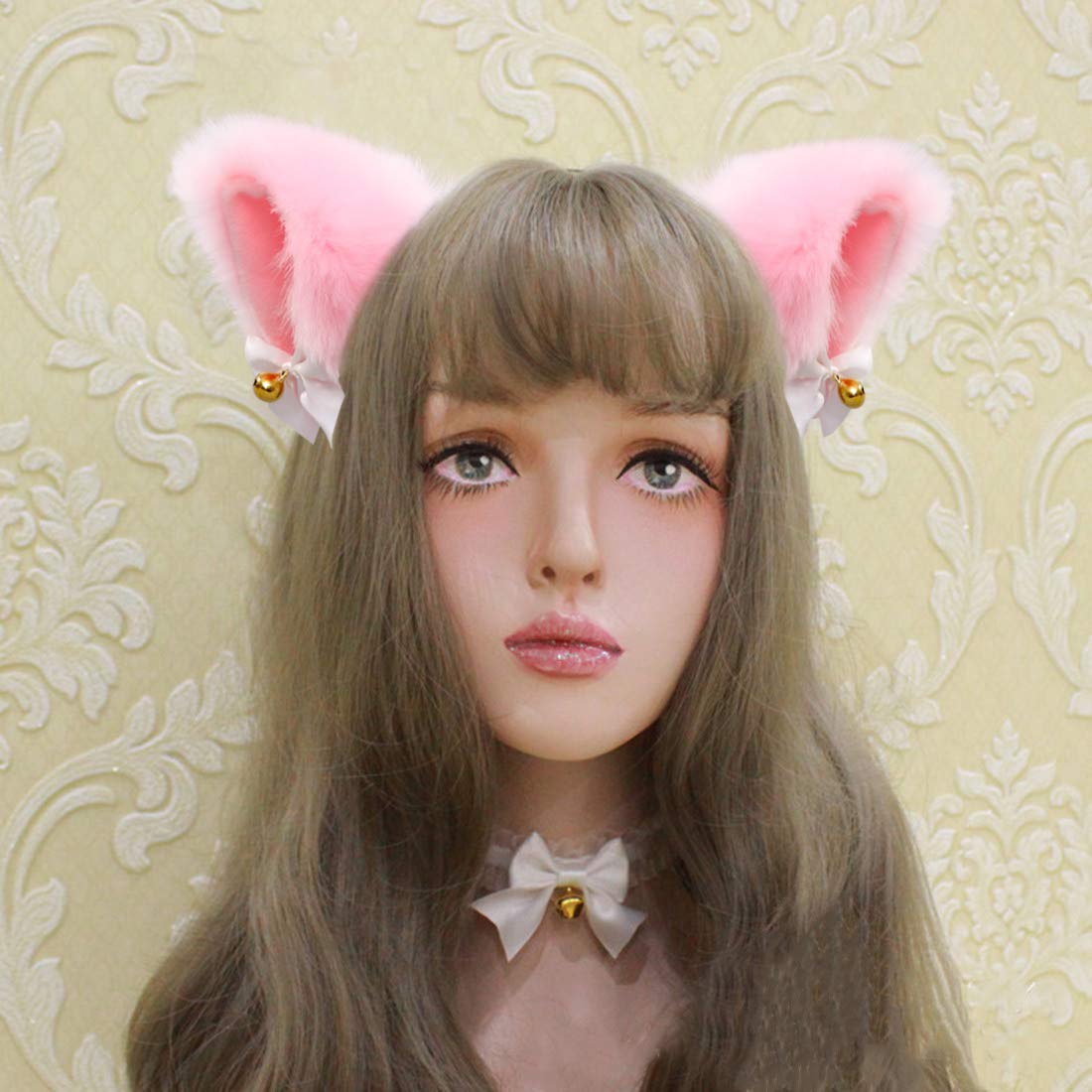 Fxaelian Animal Fox Cat Dog Ears Headband - Cute Fluffy Cosplay Costume Accessories for Halloween, Party, Anime Conventions & Dress Up Play