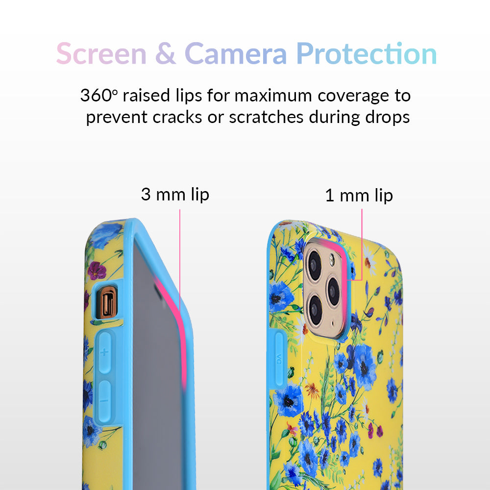 Yellow Wildflowers iPhone Case - Floral Design Protective Cover for iPhone 12/13/14/15 Pro Max - Perfect for Nature Lovers & Outdoor Adventures