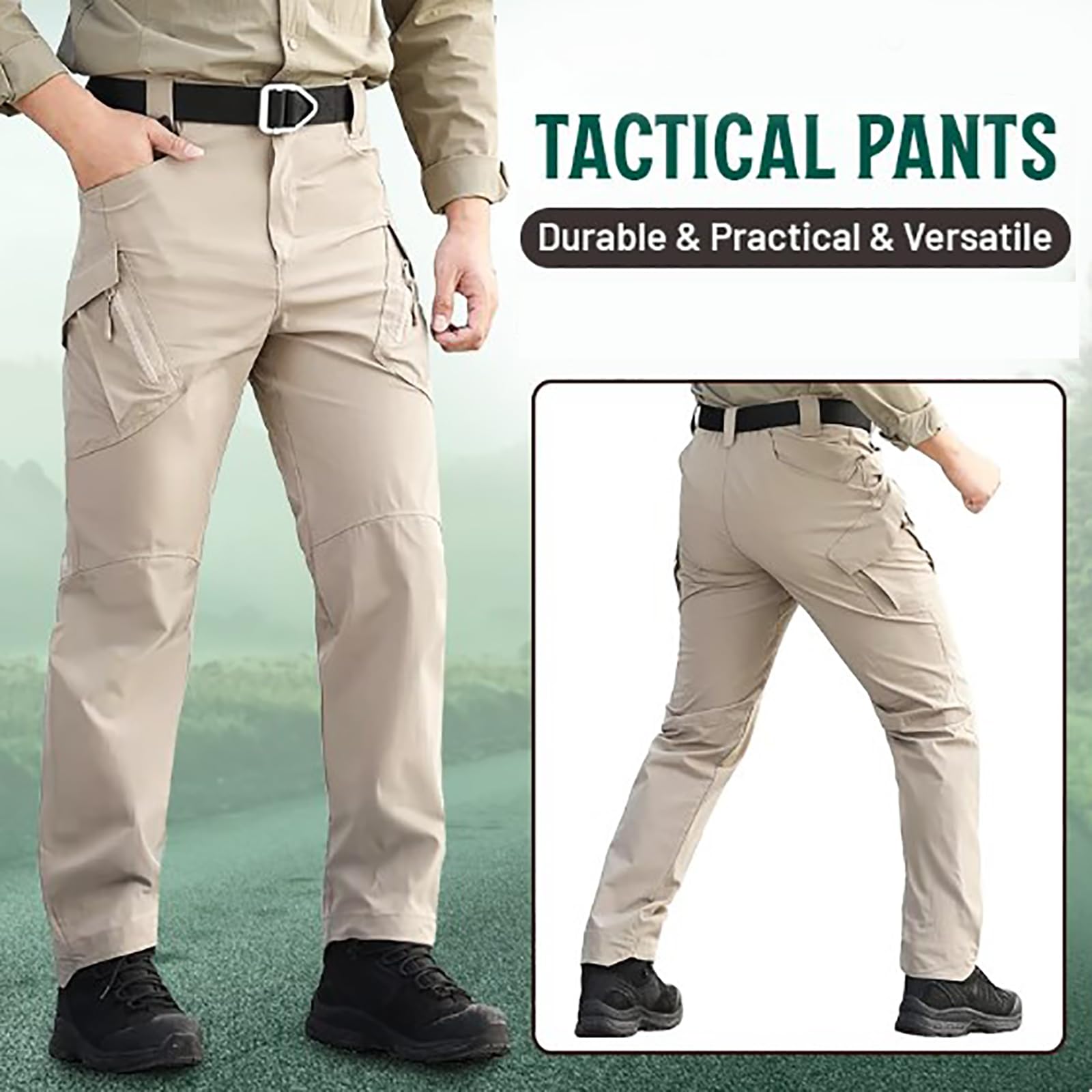 Flexcamo Tactical Waterproof Pants for Men - Durable Texwix Camo Cargo Pants with Flex Technology | Ideal for Hiking, Outdoor Work & Tactical Operations