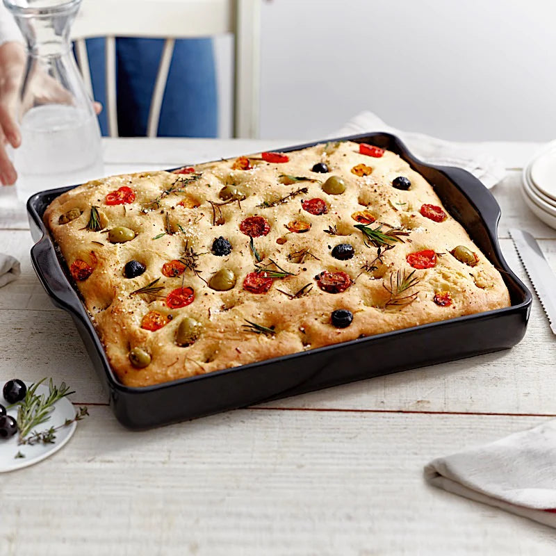 Emile Artisan Focaccia Bread - Authentic Italian Olive Oil Flatbread | Perfect for Sandwiches, Appetizers & Dinner Parties