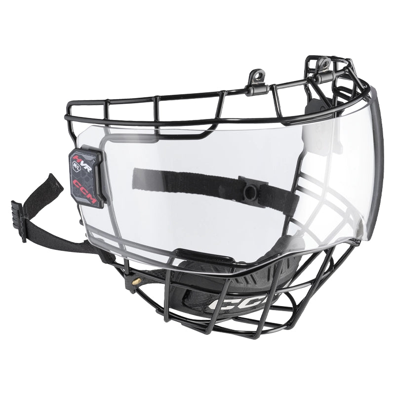CCM HVR Hybrid Visor Hockey Helmet Visor - Clear Anti-Fog Lens for Enhanced Visibility - Perfect for Ice Hockey, Street Hockey & Roller Hockey Players