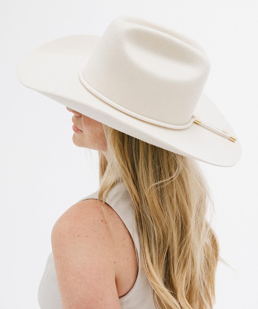Teddy Cattleman Cowboy Hat for Men & Women - Western Style Felt Cowboy Hat with Adjustable Chin Strap - Perfect for Rodeo, Country Music Festivals & Outdoor Adventures