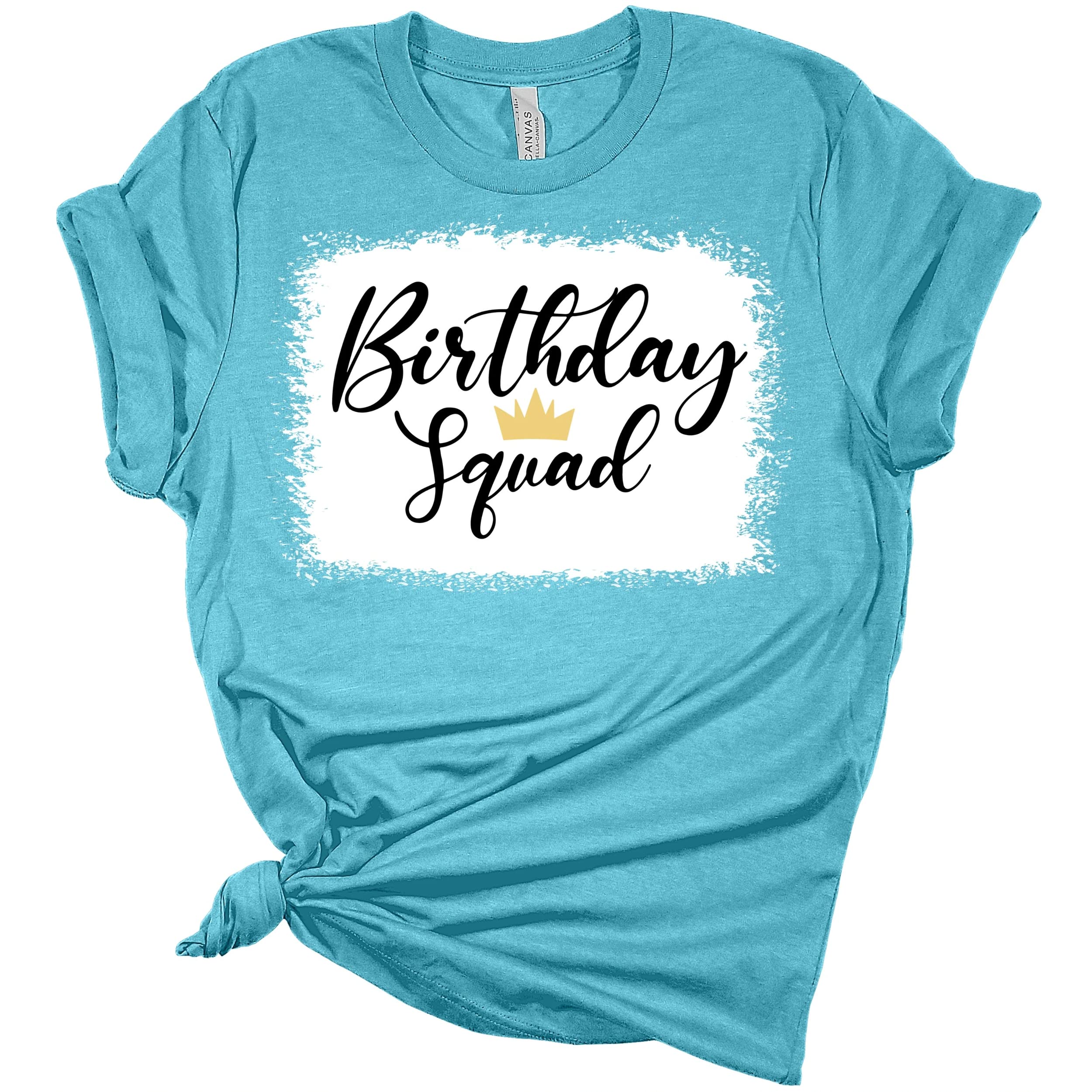 Birthday Squad T-Shirt for Women | Cute Birthday Girl Party Top | Bella Canvas Tee for Birthday Celebrations & Girls Night Out