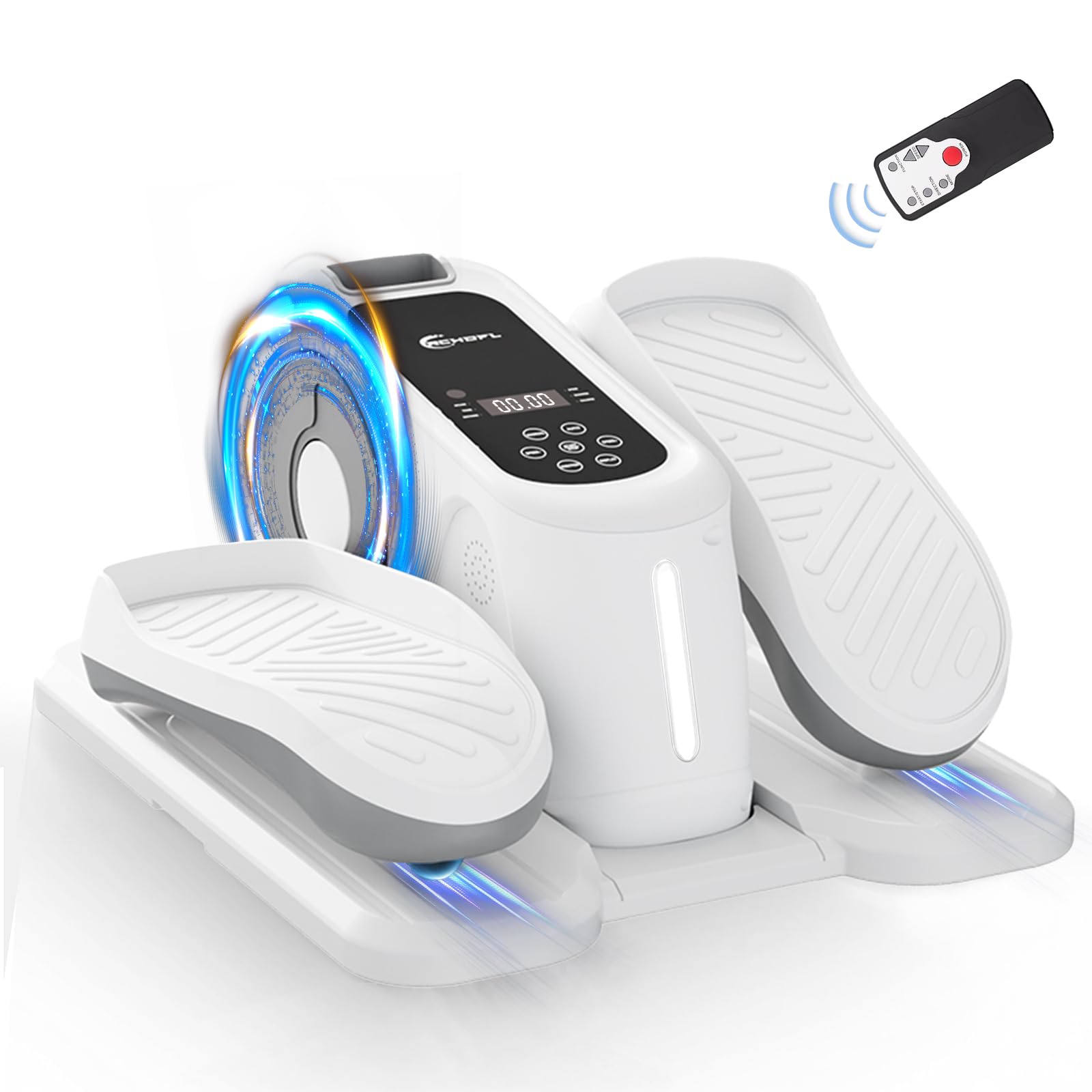 Under Desk Elliptical Machine - Quiet Portable Mini Seated Pedal Exerciser for Seniors & Office Workers | Home Office Fitness Equipment for Leg Exercise While Sitting | Perfect for Work from Home, Physical Therapy & Sedentary Lifestyle