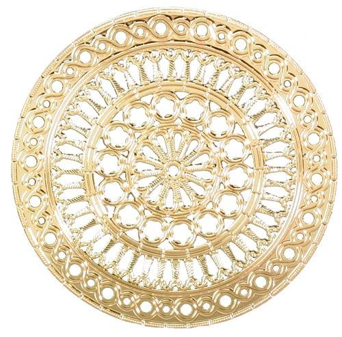 Summit Collection Assisi Cathedral Rose Window Hanging Ornament - Stained Glass Decor for Home, Church & Garden - Perfect for Christmas, Weddings & Gothic Decor