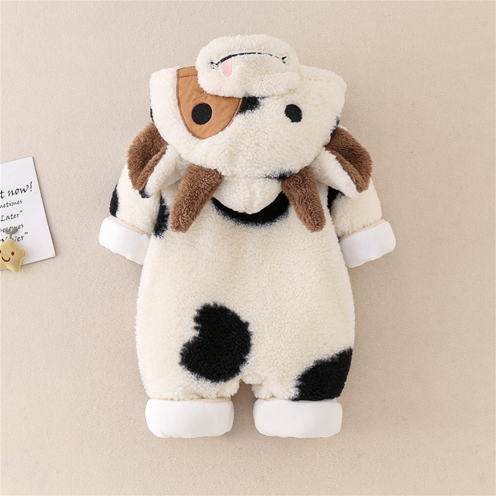 Unisex Baby Fleece Thickened Romper - Warm Winter Jumpsuit for Boys & Girls | Perfect for Outdoor Play, Stroller Walks & Cozy Home Wear