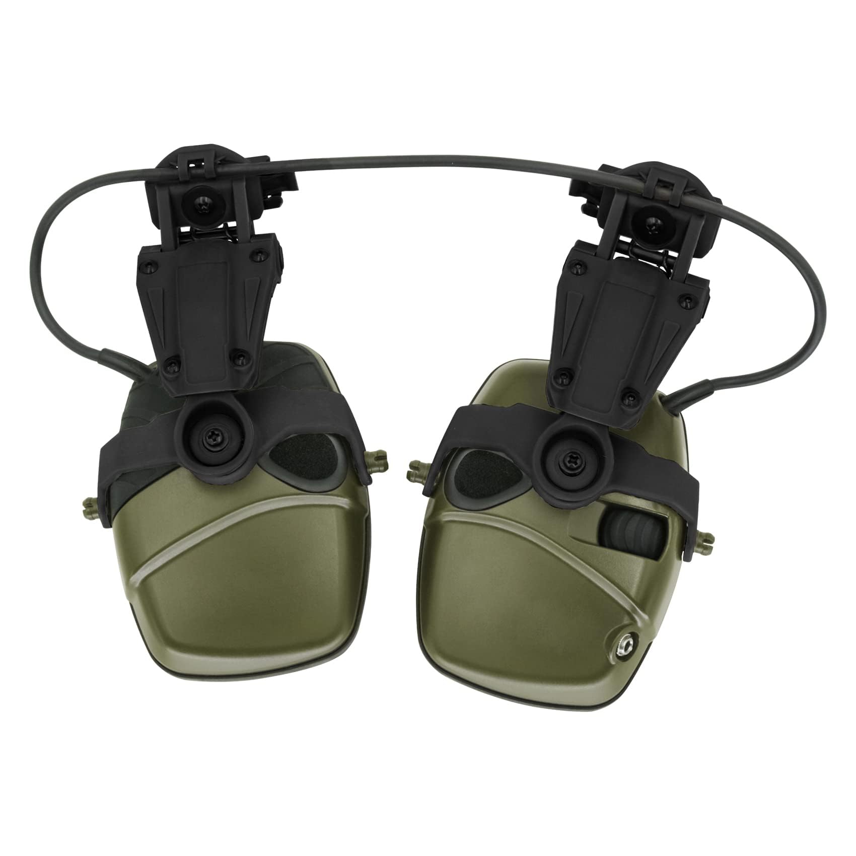 Tactical Helmet ARC Rail Adapter for Howard Leight Impact Sport Earmuffs - Helmet Mounting System for Shooting, Hunting & Airsoft - Compatible with Electronic Hearing Protection Headsets
