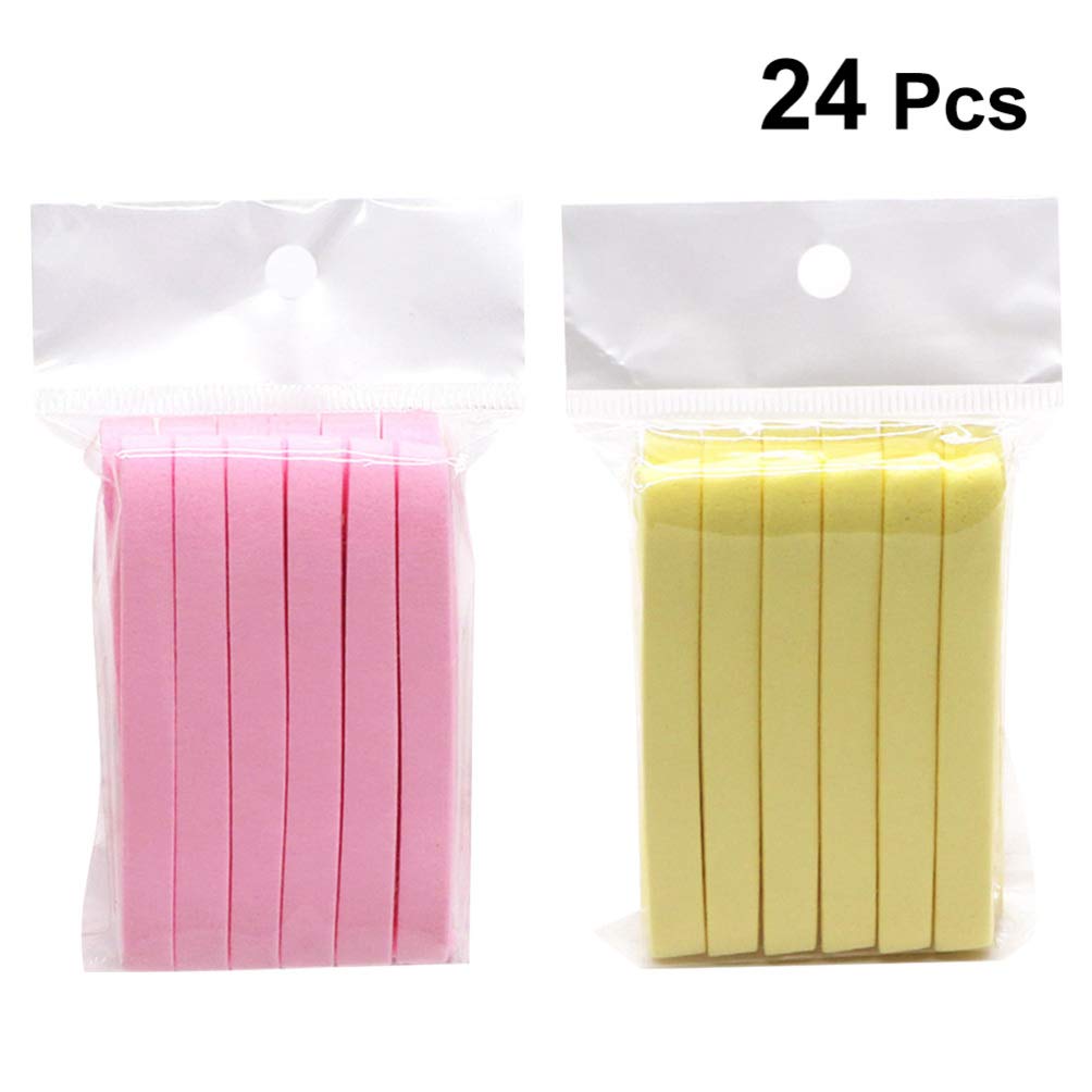 Premium Makeup Sponges 24-Pack - Soft Blending & Exfoliating Beauty Sponge for Flawless Foundation & Concealer Application | Natural Latex-Free Bath & Face Sponge for Makeup Removal & Skincare Routine