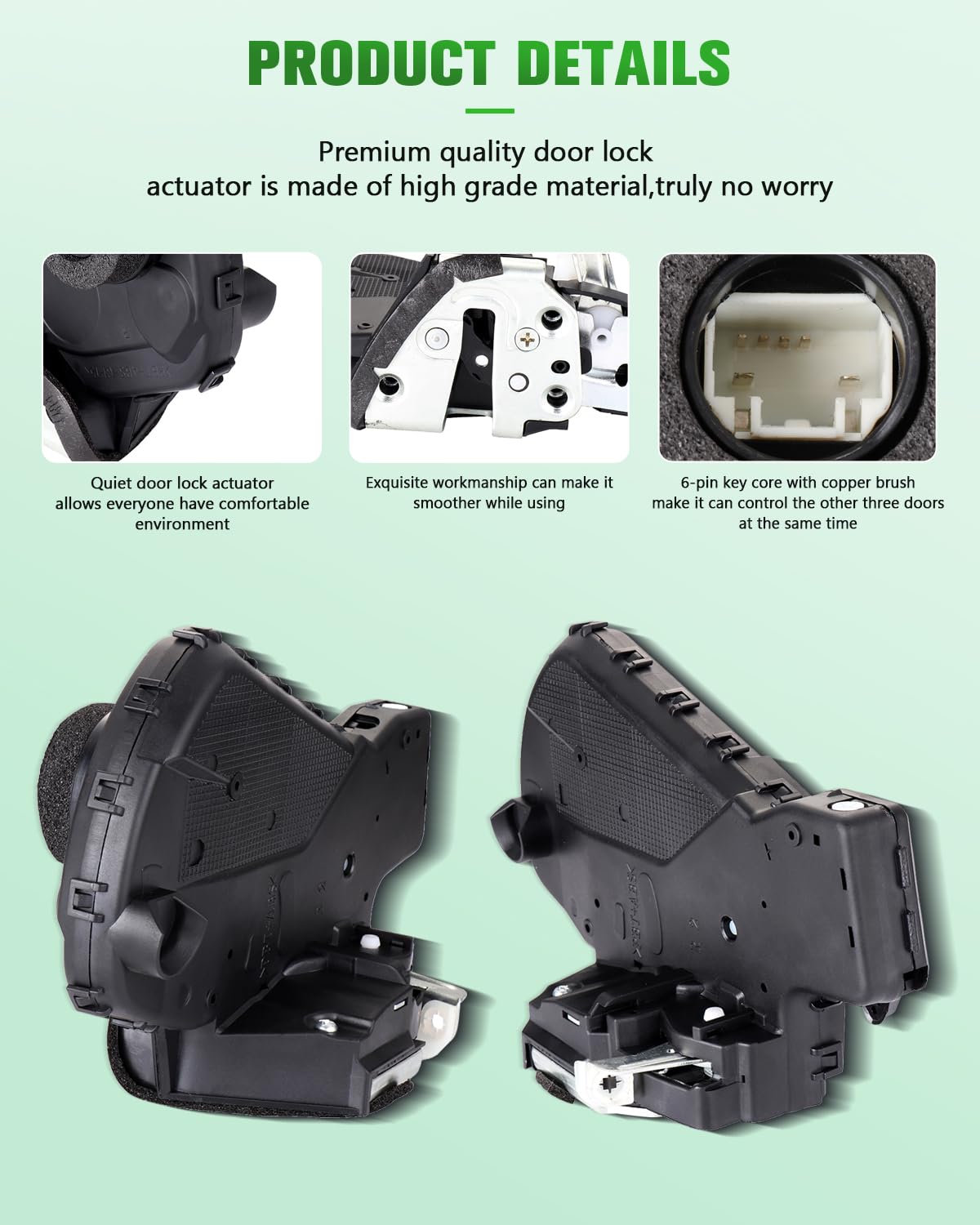 SCITOO Power Door Lock Actuator Replacement for 2006-2012 Toyota RAV4 Rear Door Latch 931-406 - Easy DIY Installation & Secure Vehicle Access