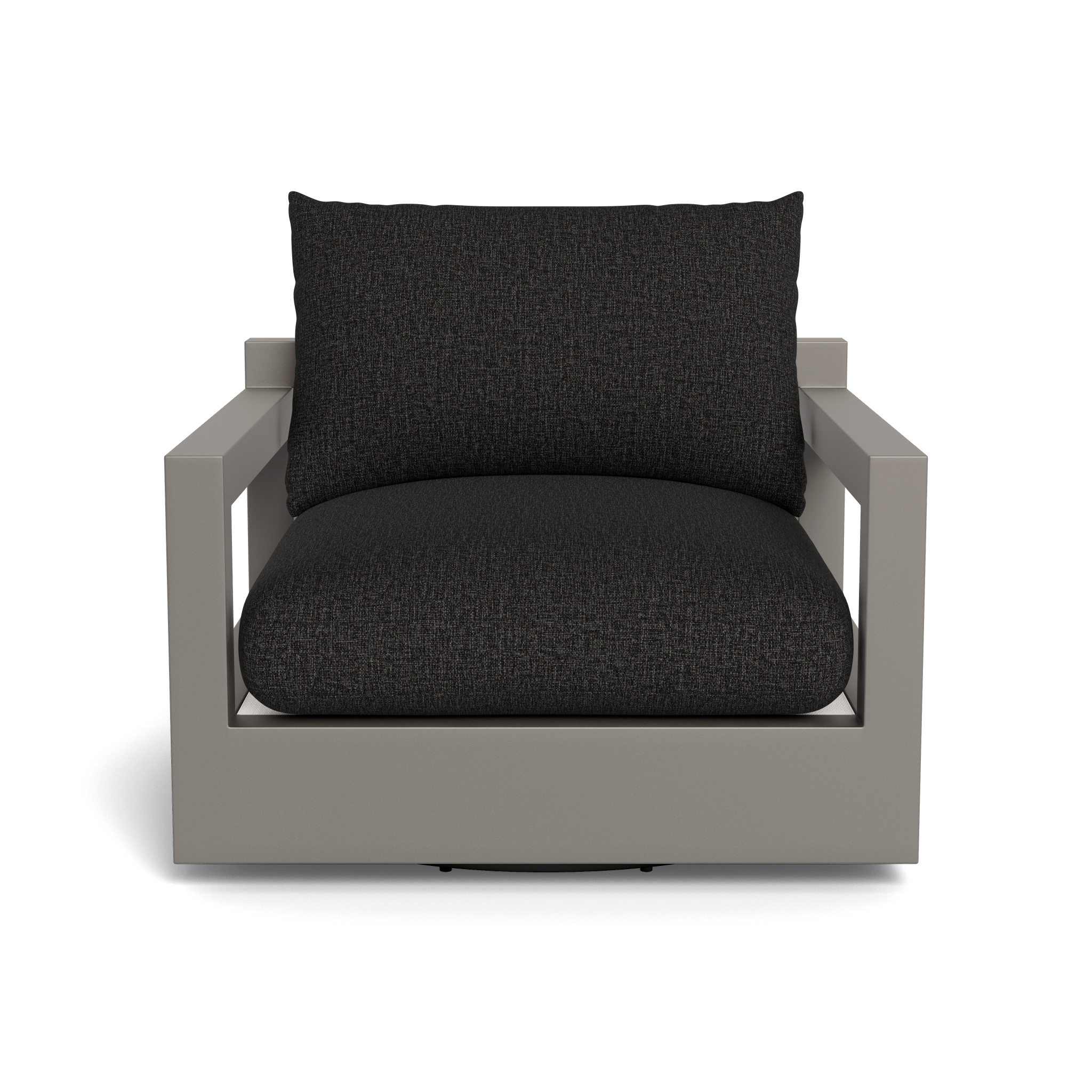 Pacific Aluminum Swivel Lounge Chair - Outdoor Patio Furniture with 360° Rotation for Poolside, Garden, and Deck Relaxation