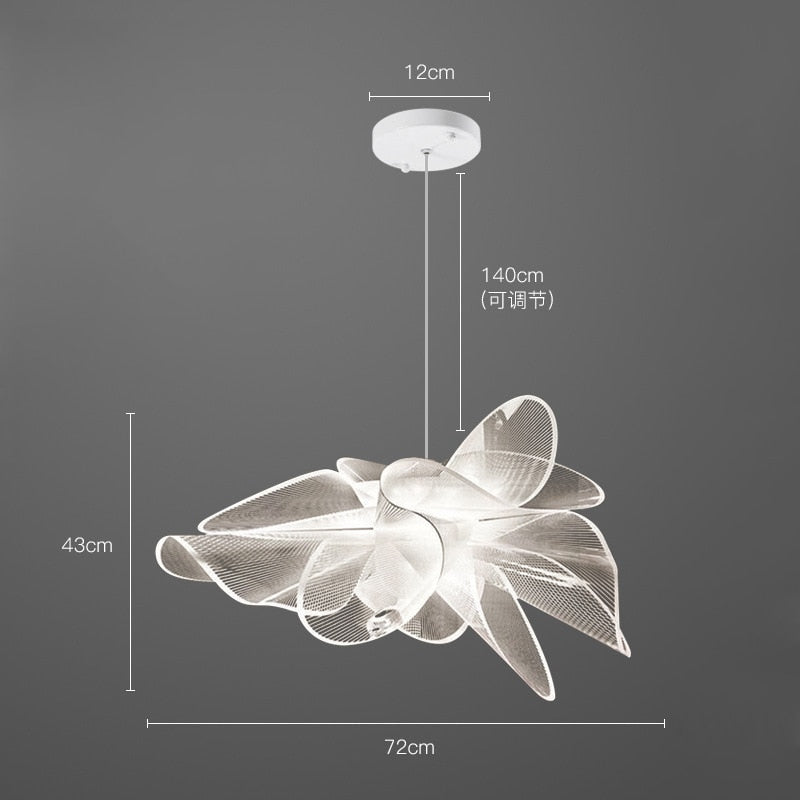 Exquisite Tulip Floral Chandelier - Elegant Crystal Ceiling Light Fixture for Dining Room, Bedroom & Living Room Decor