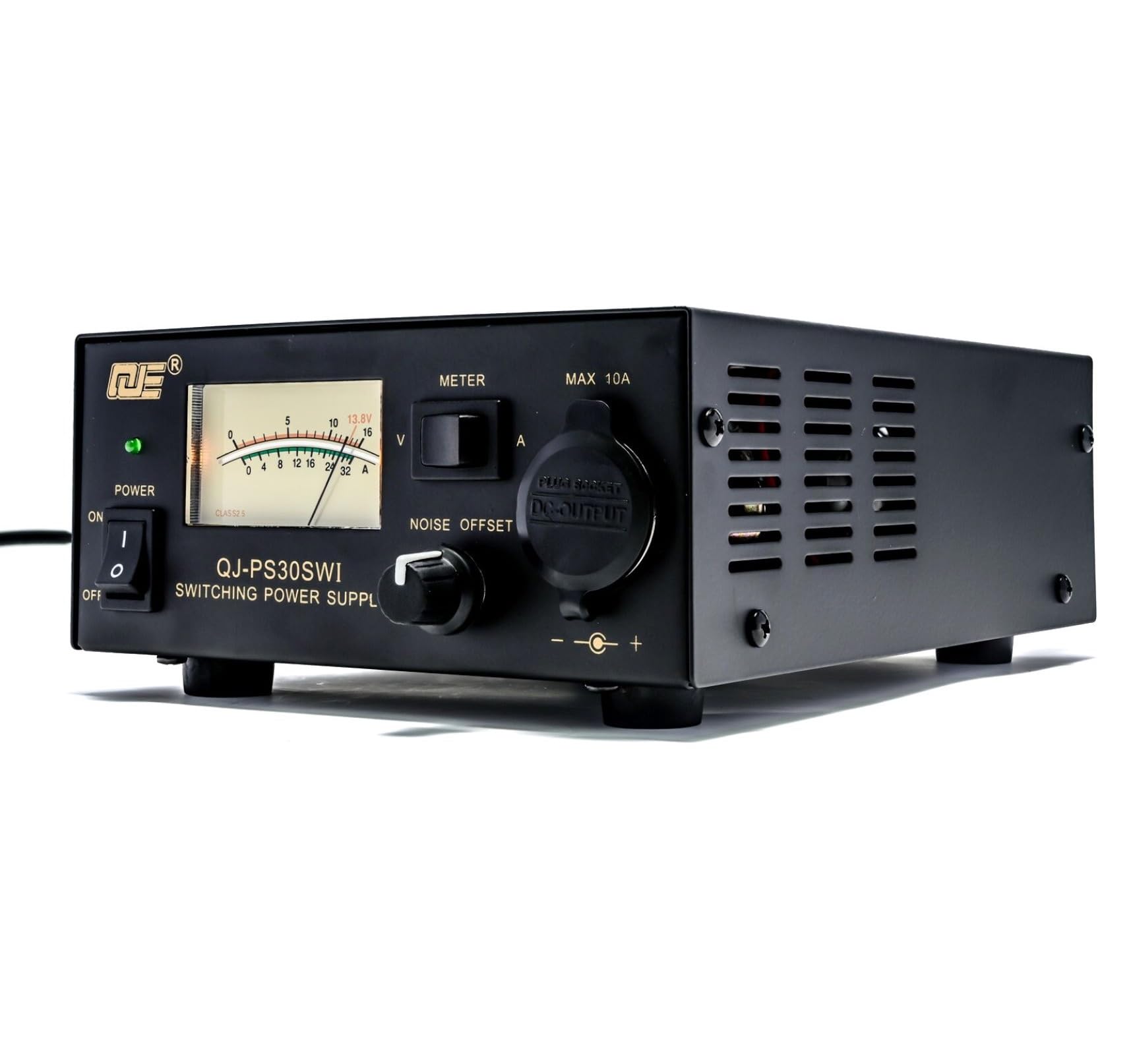 13.8V 30A Regulated DC Power Supply for Ham Radio - Adjustable Switching Bench Power with Cigarette Lighter Socket & Noise Control | Perfect for CB, VHF, UHF, Amateur Radio & Mobile Electronics Testing