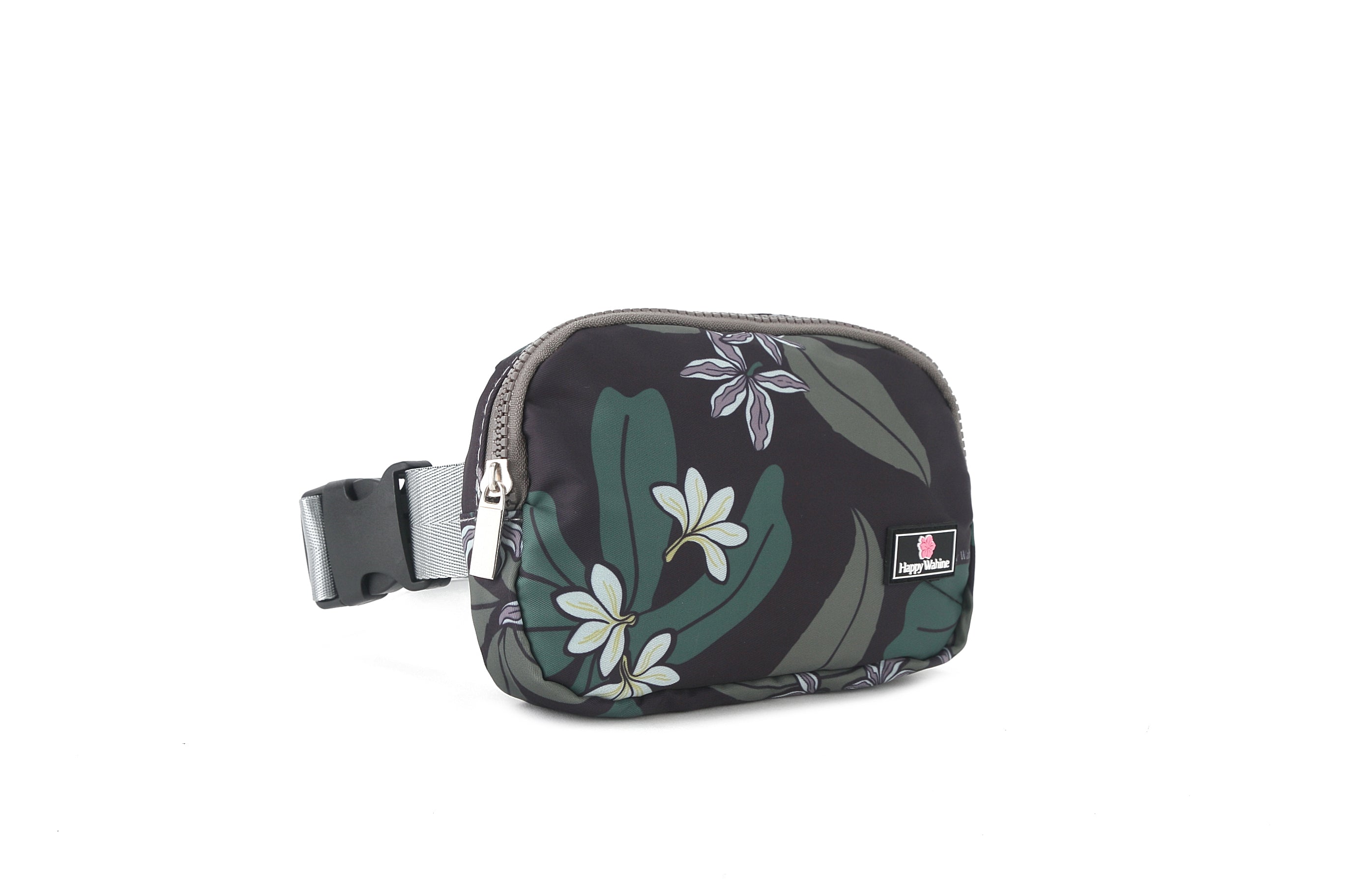 Jenna Naupaka Grey Belt Bag - Fashionable Waist Pack for Women, Perfect for Travel, Running, Hiking & Everyday Use