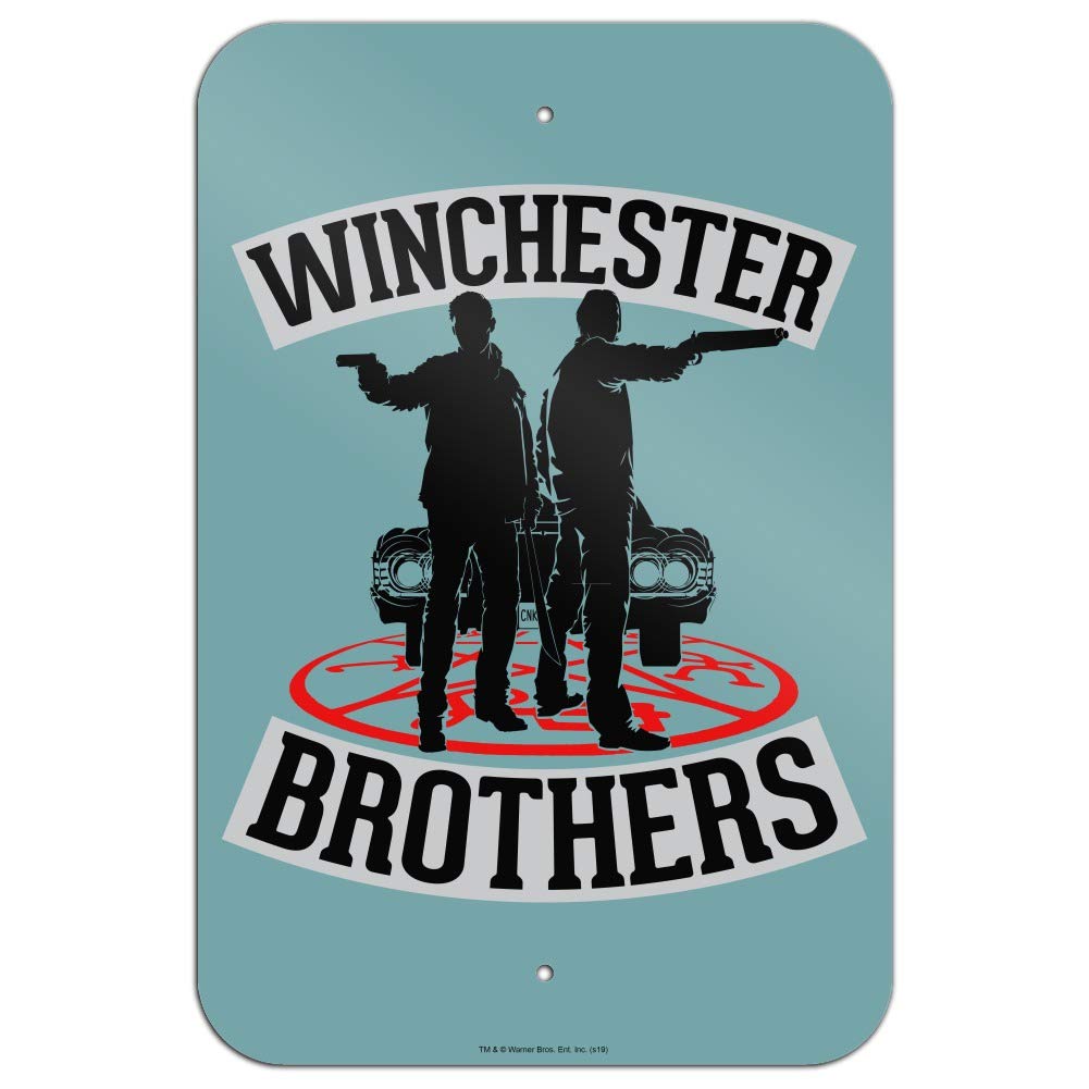 Supernatural Brothers Wall Decor - Vintage Home & Office Sign for Fans - Perfect for Living Room, Bedroom, or Man Cave Décor