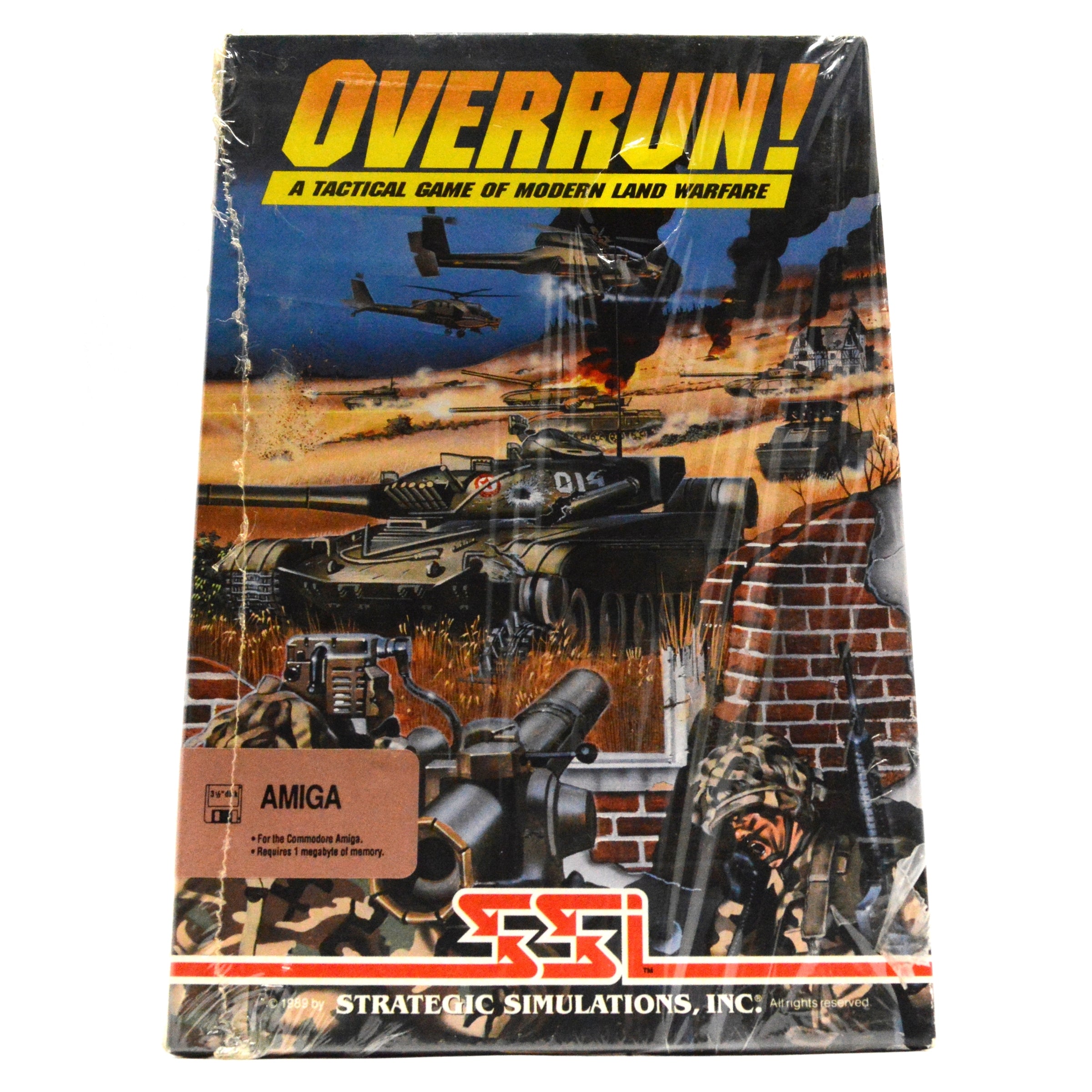 Brand New AMIGA OVERRUN! Tactical Warfare Computer Game - Factory Sealed by SSI | Classic Strategy Game for PC Gaming Enthusiasts & Retro Collectors