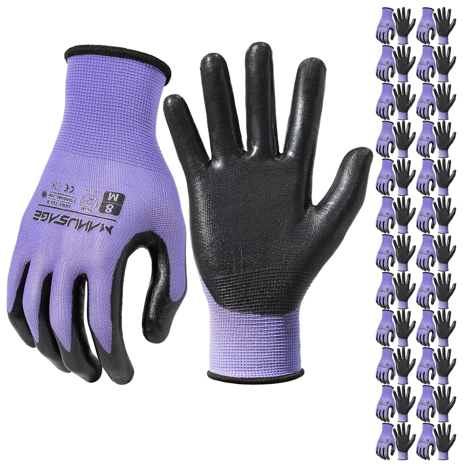 Premium Safety Work Gloves - Cut Resistant & Durable for Construction, Gardening & DIY Projects | OSHA Compliant Protective Gloves for Men & Women