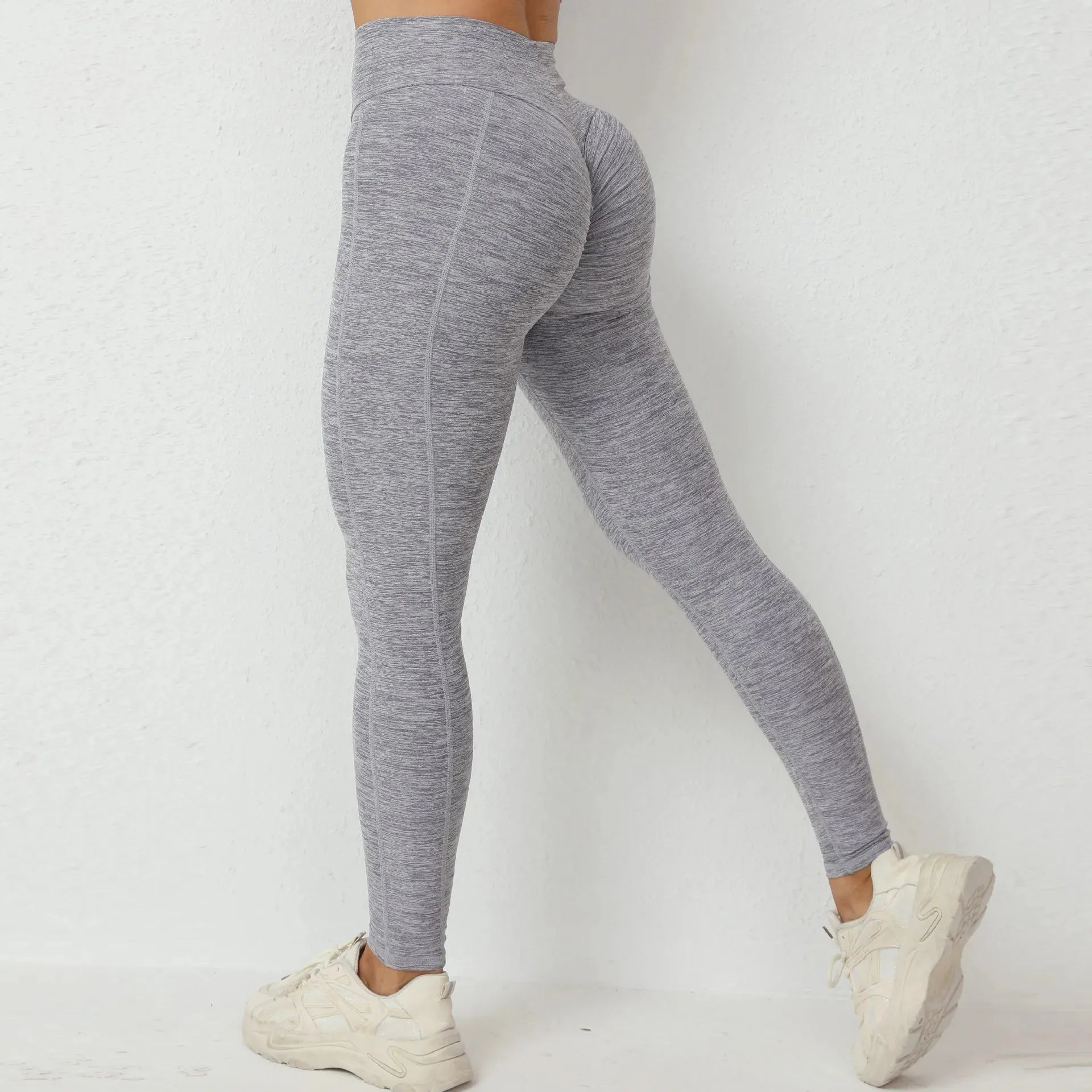 High Waist Nylon Scrunch Booty Yoga Pants for Women - Sexy Workout Leggings with Butt Lifting Design, Gym Tights & Activewear for Yoga, Running & Fitness Training