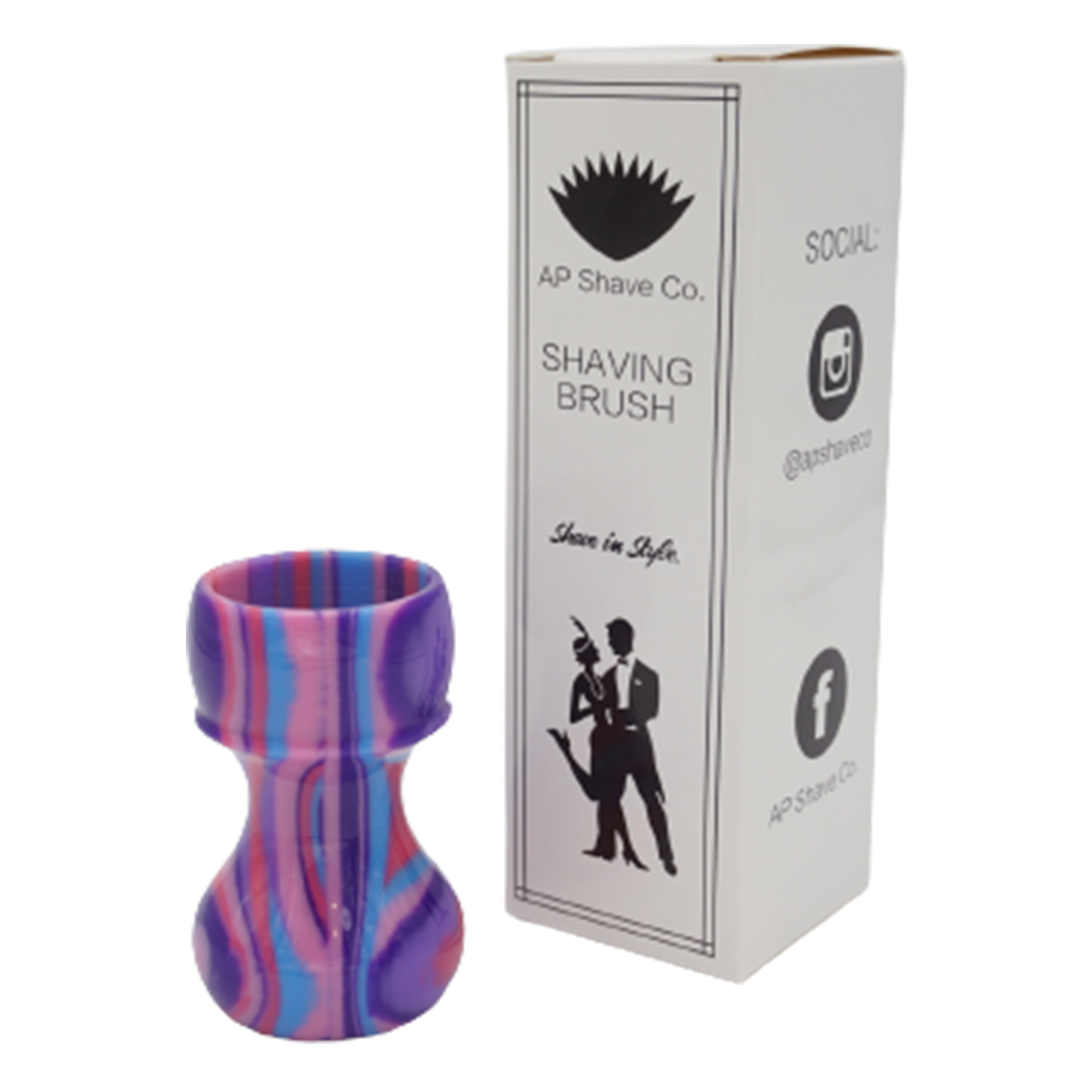 Premium Handcrafted Purple Haze Shaving Brush Handle - Fits 28mm & 30mm Knots - Perfect for Wet Shaving & Grooming Gifts for Men