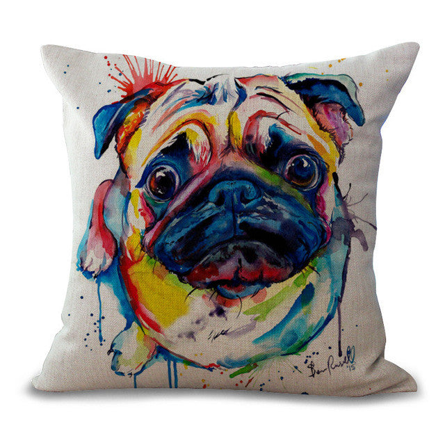 Bullfight Dog Pillow Cases - Soft & Durable Dog Pattern Pillow Covers for Home Decor, Bedroom, Living Room, and Gifts