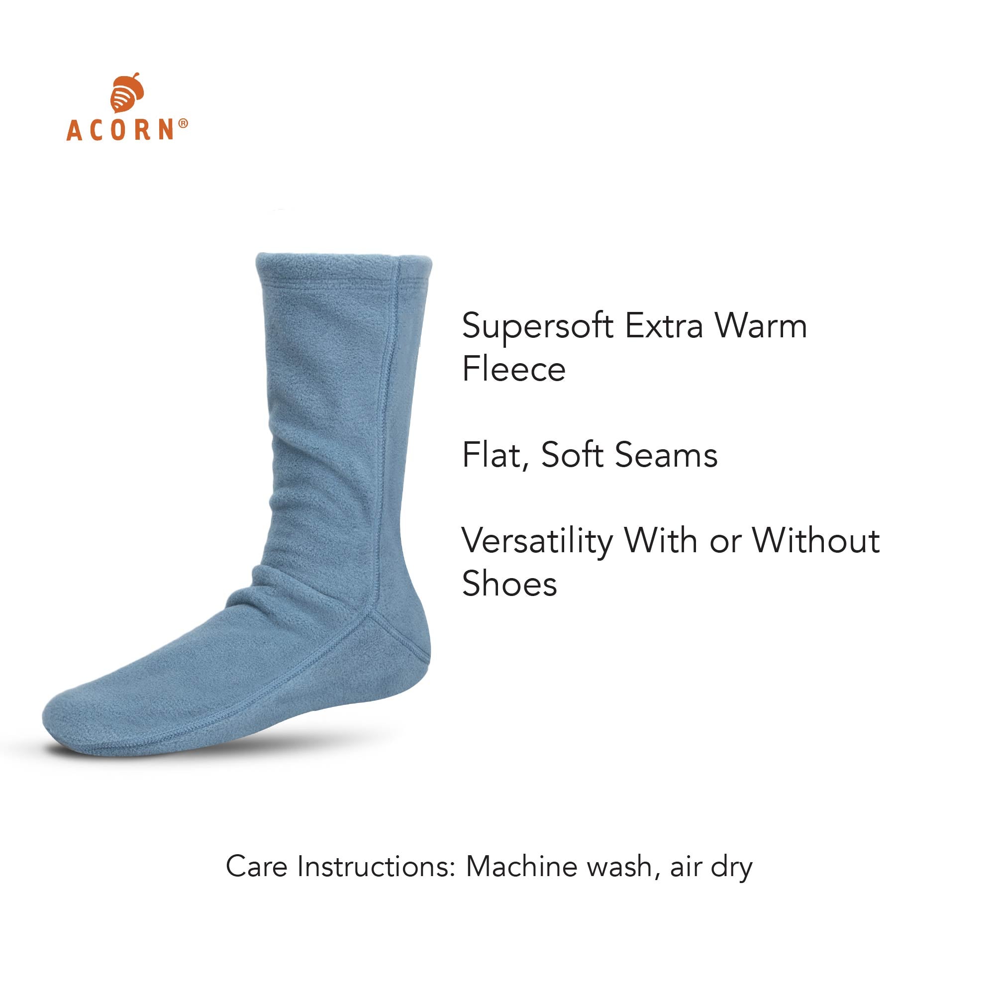 Versafit® Fleece Socks for Men & Women - Ultra Soft Thermal Winter Socks with Non-Slip Grip - Perfect for Cold Weather, Hiking, and Indoor Comfort