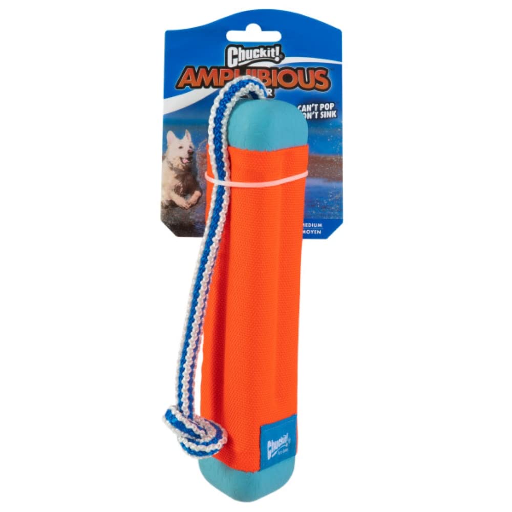 ChuckIt! Amphibious Bumper Floating Fetch Toy for Dogs - Waterproof Floating Ball for Pool, Lake & Beach Play - Durable Outdoor Fetch Toy for Large & Small Dogs