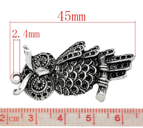 Sparkling Silver Owl Charm Pendant Necklace for Women - Elegant Jewelry Gift for Birthday, Anniversary & Special Occasions